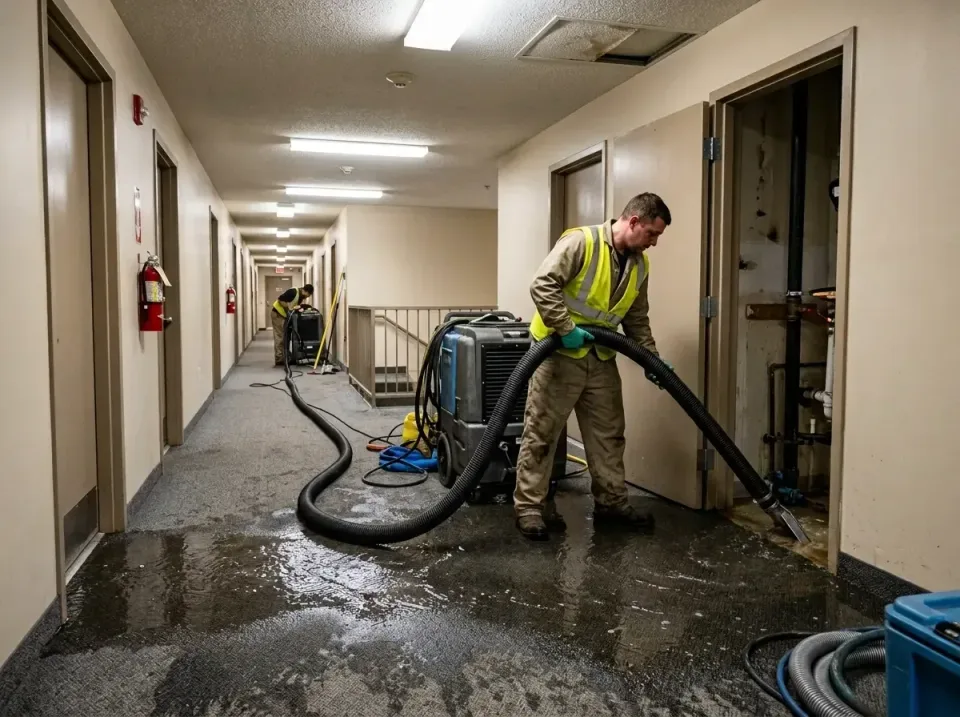 multi-unit-apartment-hallway-f-005 — frequently asked questions, Emergency Burst Pipe Water Extraction & Removal in Breckenr…